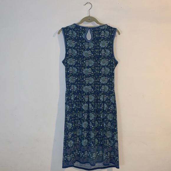 Max Studio Women's Sleeveless Blue Floral Dress Size Large - Picture 3 of 8